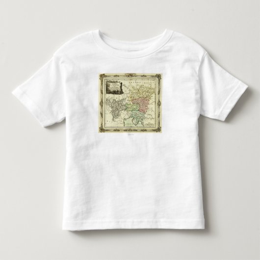 神聖ローマ帝国の地図のオーストリアの円 トドラーTシャツ (正面)