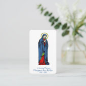 神聖ヴァージンメアリーカトリック祈りの言葉カード 名刺 (スタンド正面)