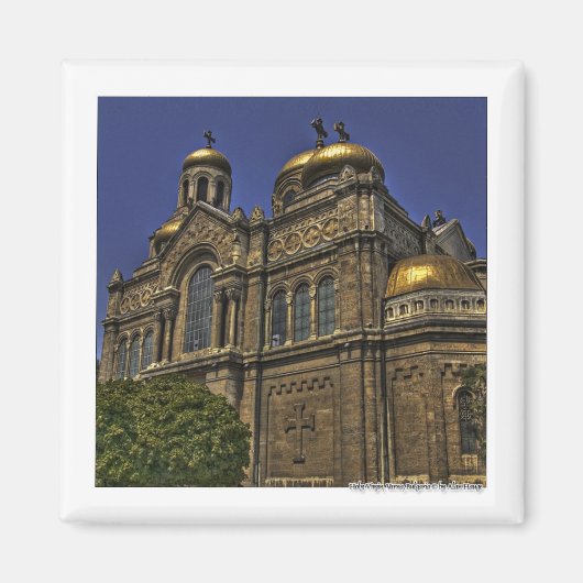 神聖ヴァージン，バルナ，ブルガリア マグネット (正面)