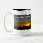 神聖化されるThy名前があって下さい ツートーンマグカップ (左)