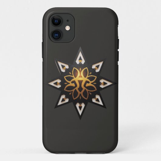 ⭐️神聖幾何学マンダラ タイムレスゴールデンスター Case-Mate iPhoneケース (裏面)