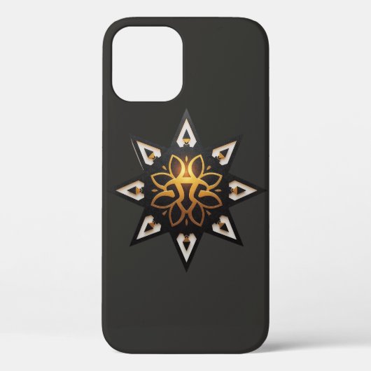 ⭐️神聖幾何学マンダラ タイムレスゴールデンスター Case-Mate iPhoneケース (裏面)