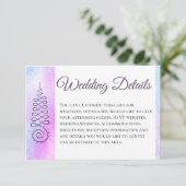 *~* 神聖幾何学 水彩 結婚式 詳細 出欠カード (スタンド正面)