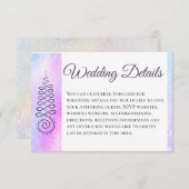 *~* 神聖幾何学 水彩 結婚式 詳細 出欠カード (正面/裏面)