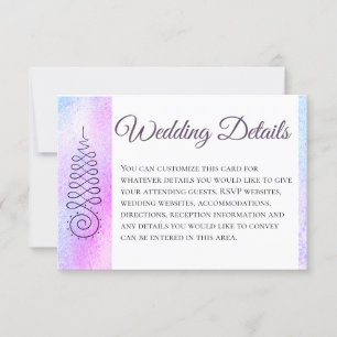 *~* 神聖幾何学 水彩 結婚式 詳細 出欠カード