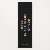 神聖書のイメージで作られカスタムる ヨガマット (正面)