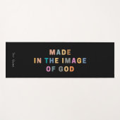 神聖書のイメージで作られカスタムる ヨガマット (正面(横))