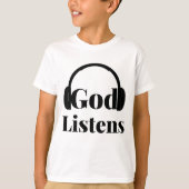神聞信に基づく引用文少年 Tシャツ (正面)