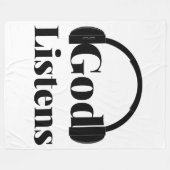 神聞信仰に基づく引用文 フリースブランケット (正面(横))