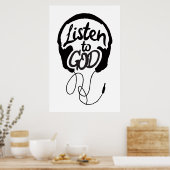 神聞芸術クリスチャン芸術やる気を起こさせるへ ポスター (キッチン)