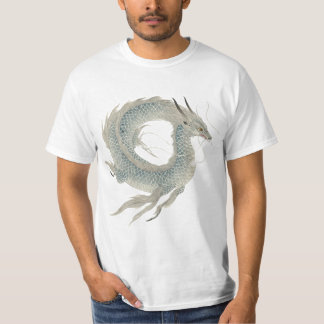 「神蒼龍」Japanese style ink painting T-shirt Tシャツ