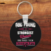 神製会計士笑わされる職デザイン キーホルダー (正面)