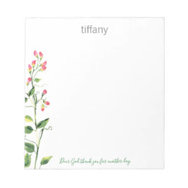 神親愛よ感謝していお前フローラStem Notepad ノートパッド