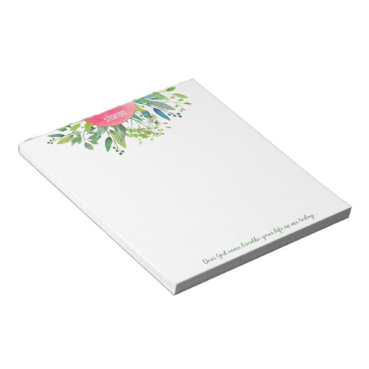 神親愛よ来Greenery Notepad ノートパッド (アングル)