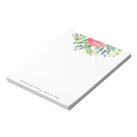 神親愛よ来Greenery Notepad ノートパッド (回転)