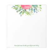 神親愛よ来Greenery Notepad ノートパッド (正面)