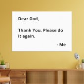 神親愛様、ありがとう。もう一度やってくれ。 – 私 キャンバスプリント (インサイチュ (リビング))