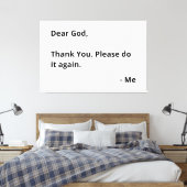 神親愛様、ありがとう。もう一度やってくれ。 – 私 キャンバスプリント (インサイチュ (寝室))