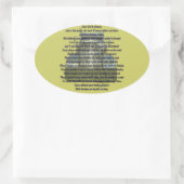 神親愛 楕円形シール (バッグ)