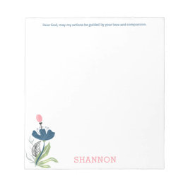 神親愛、私の行動抽象芸術フローラメモ帳 ノートパッド