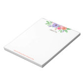 神親愛、私の賛美家族のフローラ水の色 ノートパッド (回転)