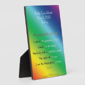 神詩の指紋 フォトプラーク (側面)