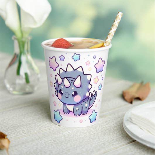 神話に魅了された恐竜の赤ちゃんシャワー 紙コップ (インサイチュ)