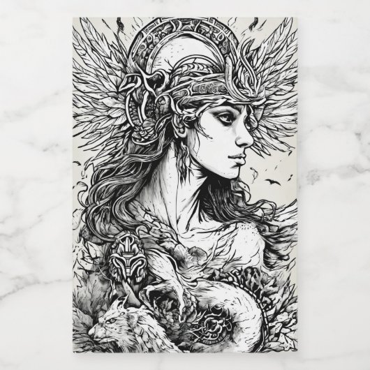 神話のインク:古代の神話図解入りの、写真付きの ワインラベル (シングルラベル)