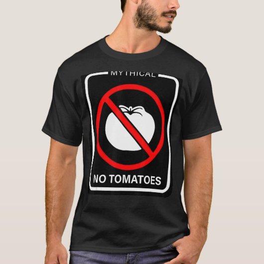 神話のトマトなしアパレル Tシャツ (正面)