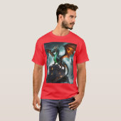 🦕🦖神話のドラゴン デザイン 🐉✨ Tシャツ (正面フル)