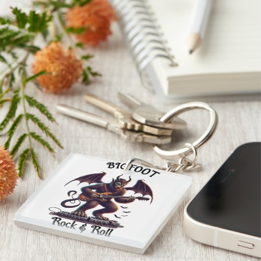 神話のロックスター: Bigfoots Guitar Solo キーホルダー (正面右)