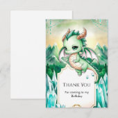 神話の子供たち ドラゴンの誕生日 サンキューカード (正面/裏面)