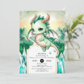 神話の子供のドラゴンの誕生日 招待状 (スタンド正面)