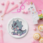 神話の小さな恐竜の赤ちゃんシャワー ペーパープレート (パーティー)