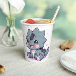 神話の小さな恐竜の赤ちゃんシャワー 紙コップ