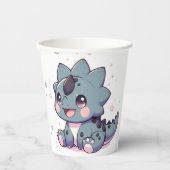 神話の小さな恐竜の赤ちゃんシャワー 紙コップ (正面)