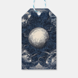 神話の月に囲まれた4顔 ギフトタグ