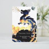 神話の楽しいドラゴンの誕生日 サンキューカード (スタンド正面)