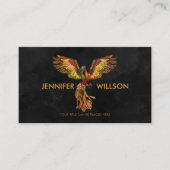 神話の火のフェニックス鳥 名刺 (正面)