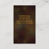 神話の火のフェニックス鳥 名刺 (裏面)