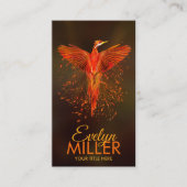 神話の火のフェニックス鳥 名刺 (正面)