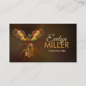 神話の火のフェニックス鳥 名刺 (正面)