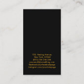 神話の火のフェニックス鳥 名刺 (裏面)