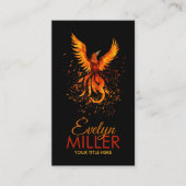 神話の火のフェニックス鳥 名刺 (正面)