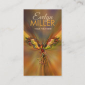 神話の火のフェニックス鳥 名刺 (正面)