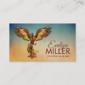 神話の火のフェニックス鳥 名刺 (正面)