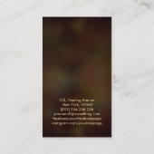 神話の火のフェニックス鳥 名刺 (裏面)