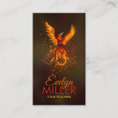 神話の火のフェニックス鳥 名刺 (正面)