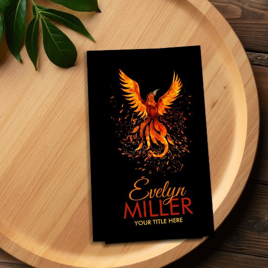 神話の火のフェニックス鳥 名刺