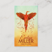 神話の火のフェニックス鳥 名刺 (正面)